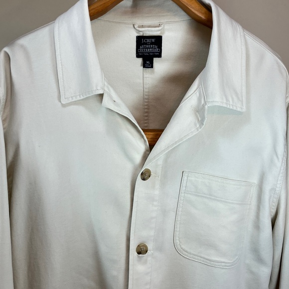 J. Crew Other - J.Crew Cream Button-Up Shirt Jacket